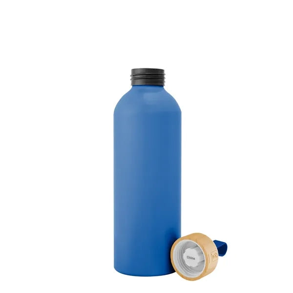 25 Oz. Blaire Recycled Aluminum Bottle With Bamboo Lid An...