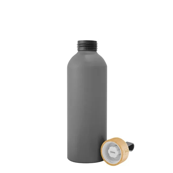 25 Oz. Blaire Recycled Aluminum Bottle With Bamboo Lid An...
