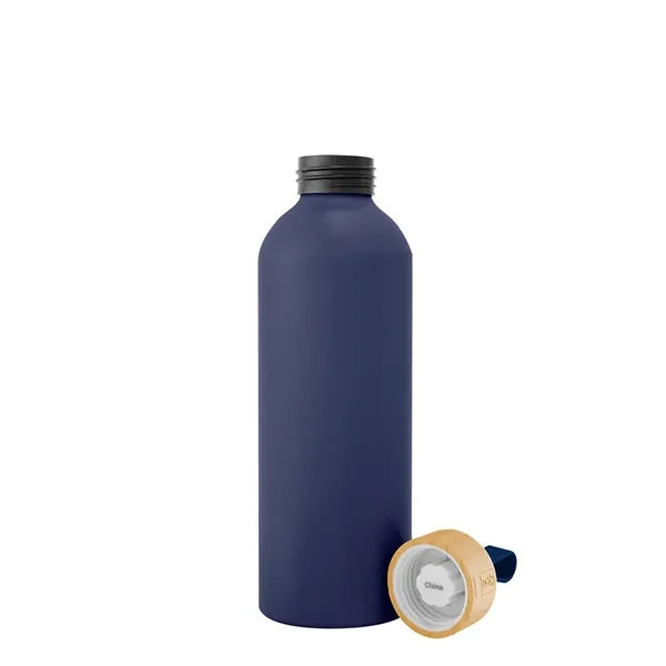 25 Oz. Blaire Recycled Aluminum Bottle With Bamboo Lid An...