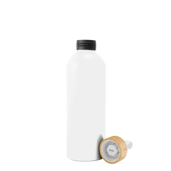 25 Oz. Blaire Recycled Aluminum Bottle With Bamboo Lid An...