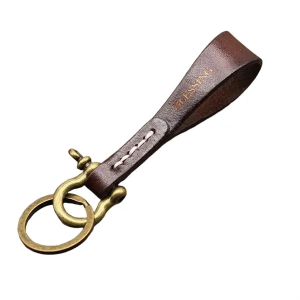 Engraved Eco Faux Leather Key Fob, Durable Sustainabl