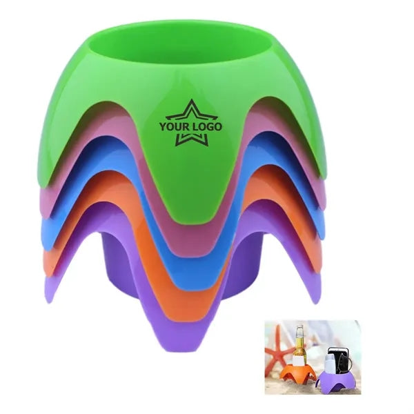 Stackable Gear Cup Holder Beach Sand Coasters