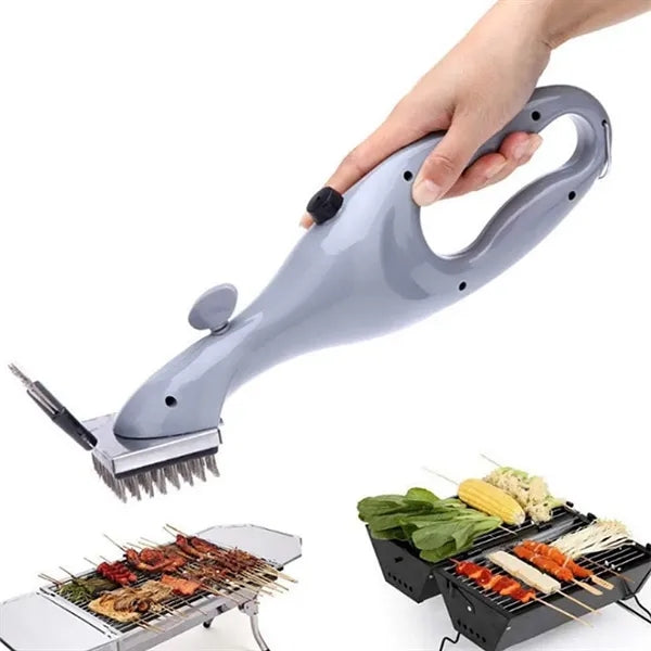 BBQ Grill Cleaning Brush w/ Stainless Steel Bristles&Scraper