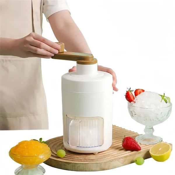 Manual Ice Crusher, Hand Crank Shaved Machine for Home