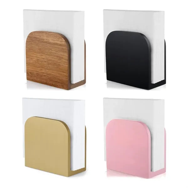 Wooden Napkin Holder & Tabletop Tissue Dispenser Stand