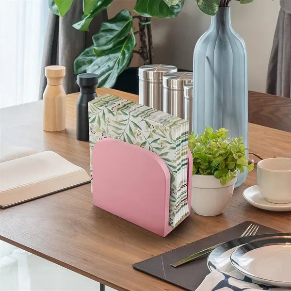 Wooden Napkin Holder & Tabletop Tissue Dispenser Stand