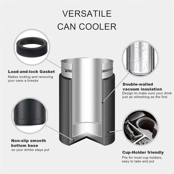 4-in-1 Design Slim Can Beer Bottle Insulators