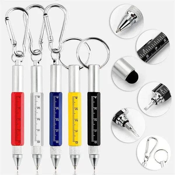 6 In 1 Multi Tool Pen Keychain