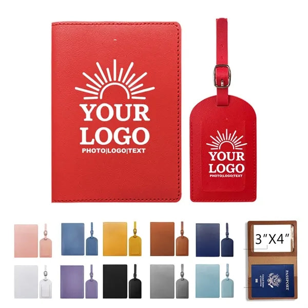 Passport Holder Cover Wallet And Luggage Tag Set