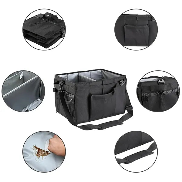 Foldable BBQ Tool Organizer & Camping Bag w/ Shoulder Strap