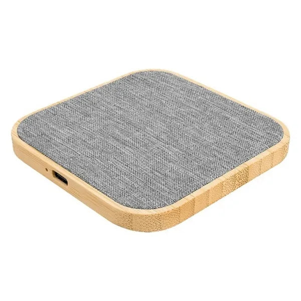 Bamboo RPET Wireless Charger, Eco-Friendly Tech Gift