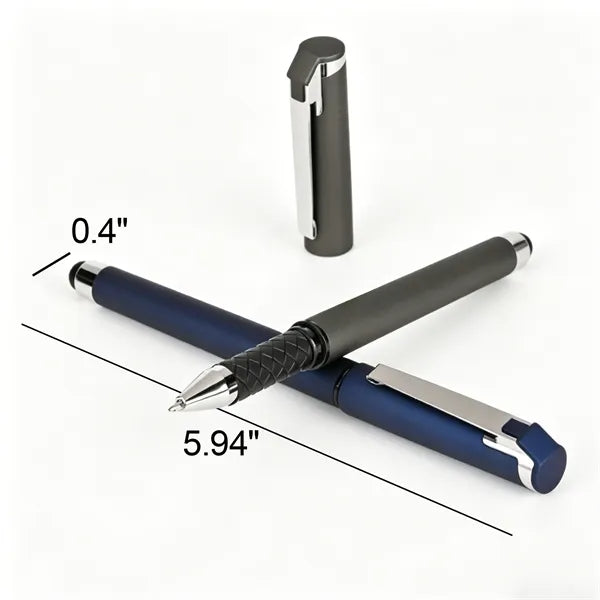 Plastic Rubber Finished Office Stylus Gel Pen