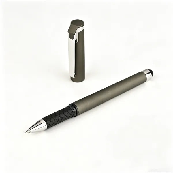 Plastic Rubber Finished Office Stylus Gel Pen