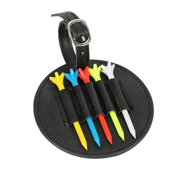 PU Golf Tee Holder with Five Ball Pegs