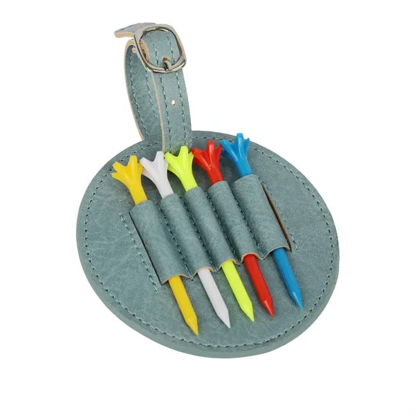 PU Golf Tee Holder with Five Ball Pegs