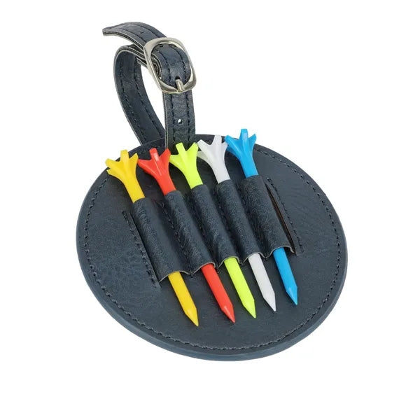 PU Golf Tee Holder with Five Ball Pegs