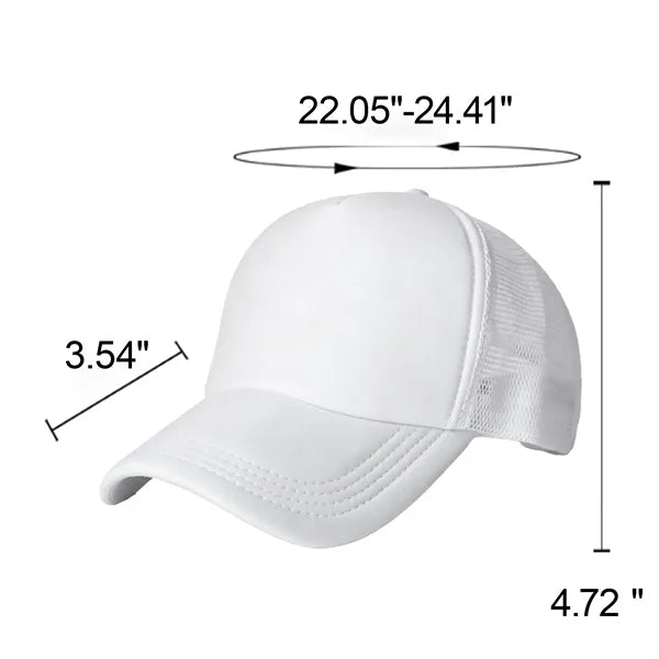 Polyester Cotton Mesh Back Sandwich Visor Trucker Hat