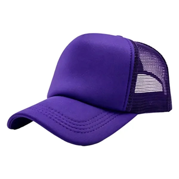 Polyester Cotton Mesh Back Sandwich Visor Trucker Hat