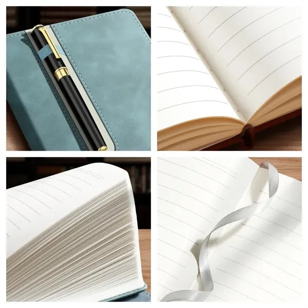 A5 Leather Notebook with Pen Loop Travel Journal