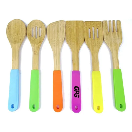 12 " Bamboo shovel with Silicone Handle Set