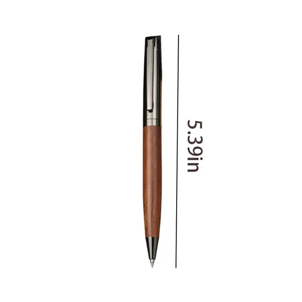 Premium Wood Ballpoint Pen with Metal Clip