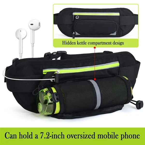 Sports Pack Waist Bag with Water Bottle Holder