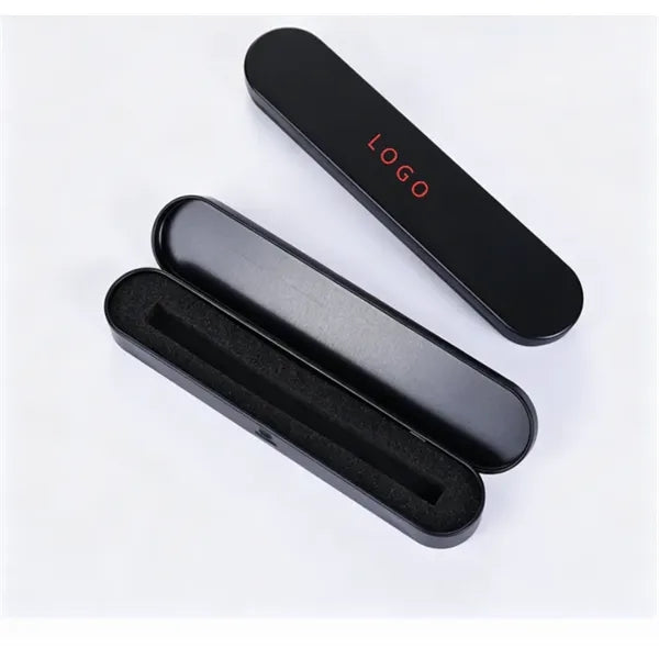 Hinged metal pencil case