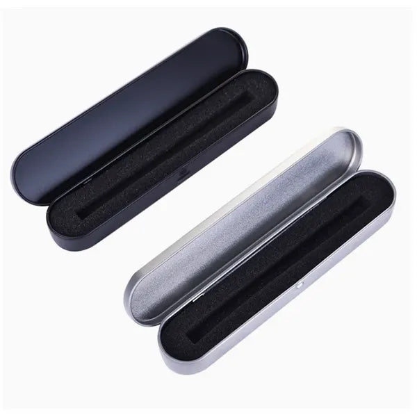 Hinged metal pencil case