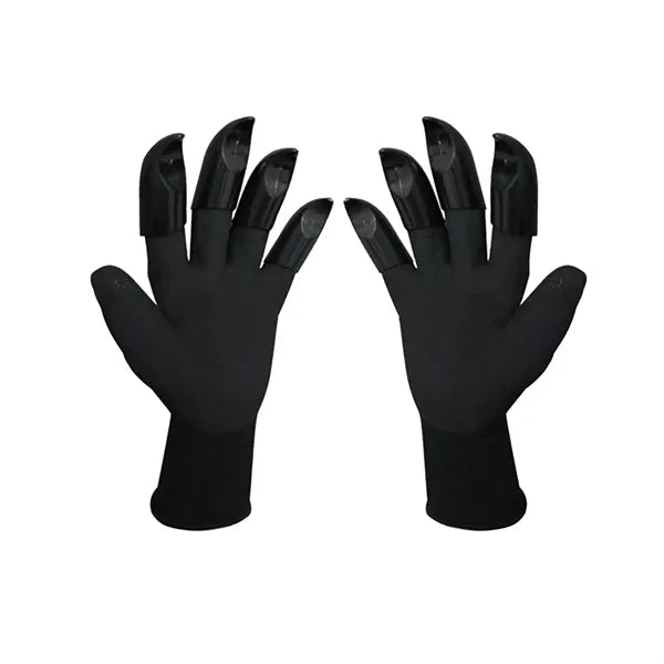 8-Claw Garden Gloves Plastic Anti-Slip for Safe Soil Digging