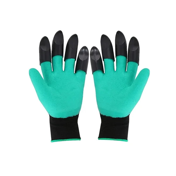 8-Claw Garden Gloves Plastic Anti-Slip for Safe Soil Digging