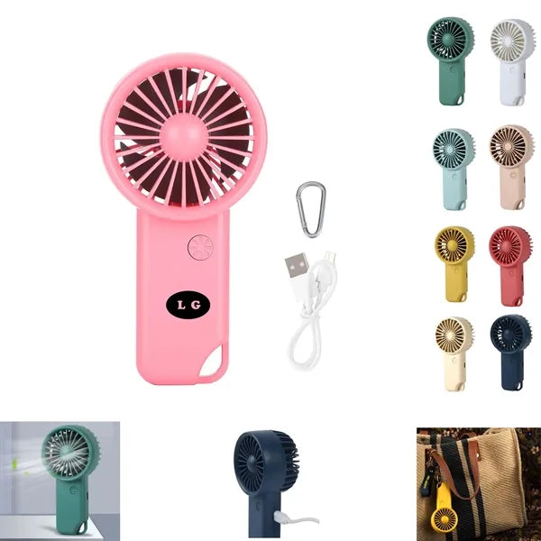 Portable Mini Handheld Fan With Carabiner