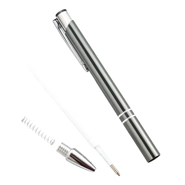 Aluminum Barrel Click Ballpoint Pen for Office and School