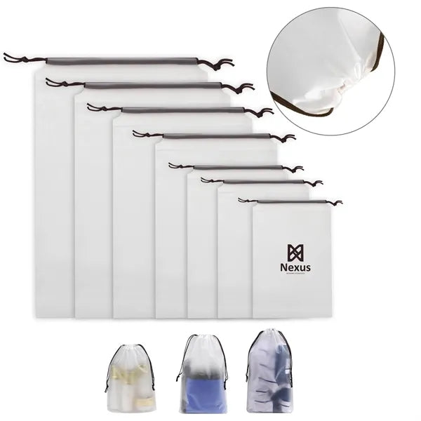 Frosted EVA Small Drawstring Bag 10"x7"