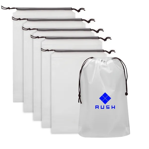Frosted EVA Small Drawstring Bag 10"x7"