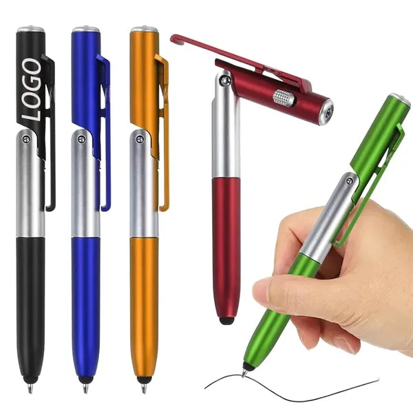 Foldable 4-in-1 Multifunction LED Capacitive Pen