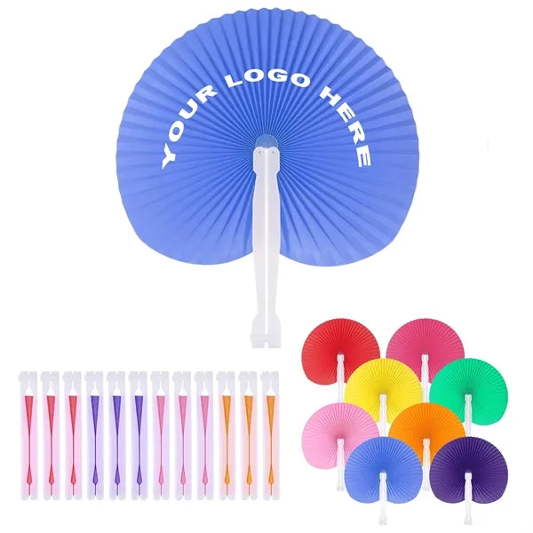 Foldable Round Paper Fans