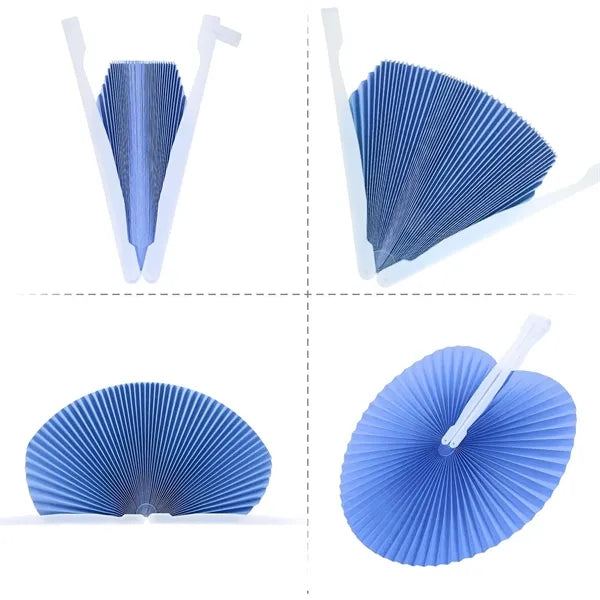 Foldable Round Paper Fans