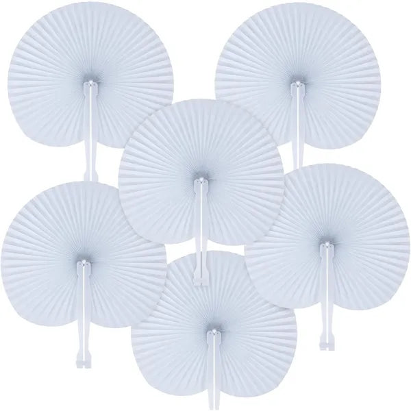 Foldable Round Paper Fans