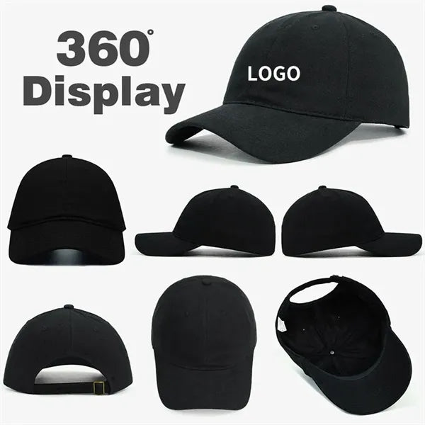 Premium Unisex Thickened Polyester Solid Color Baseball Cap
