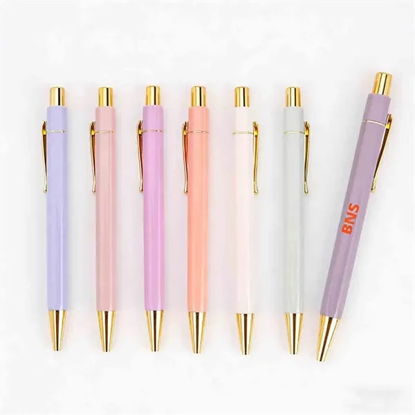 Macaron colored hexagonal ballpoint pen
