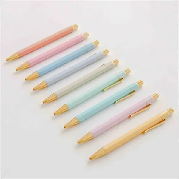 Macaron colored hexagonal ballpoint pen