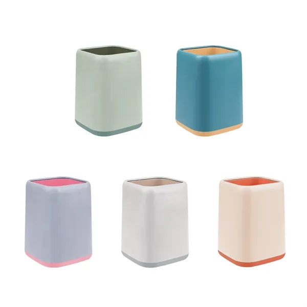 Plastic Two Tone Desk Pen Holder