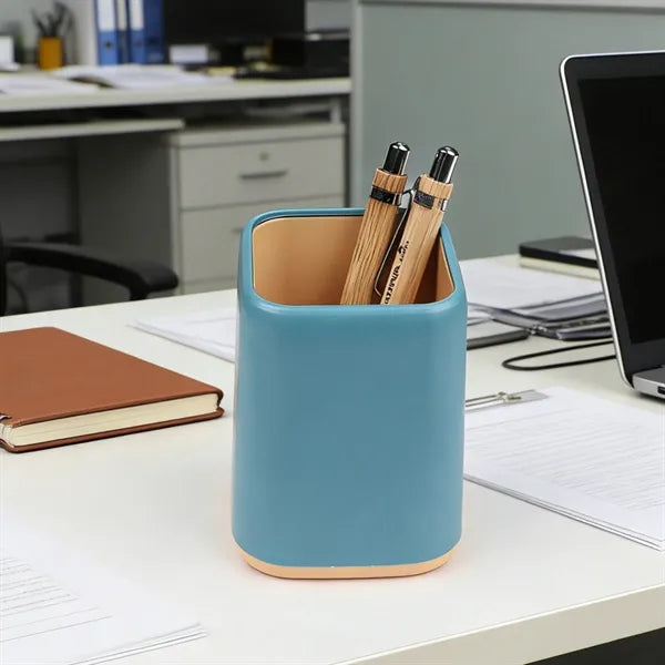 Plastic Two Tone Desk Pen Holder