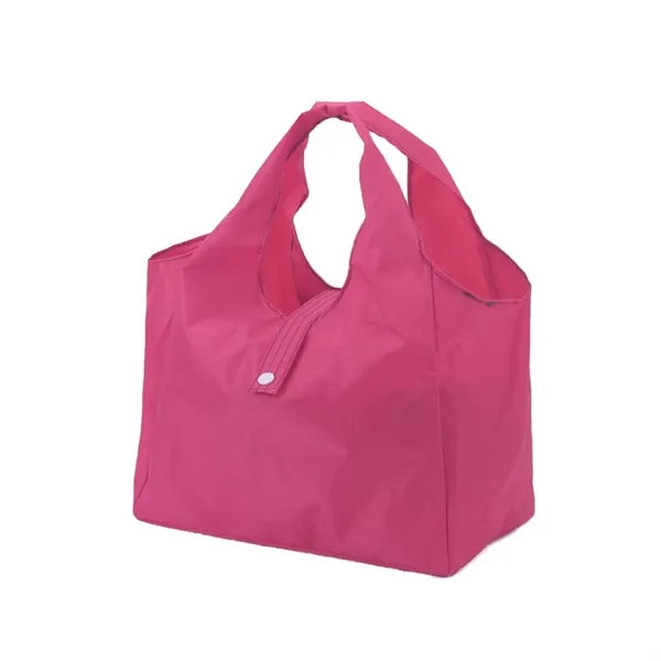 13 1/2" Foldable Oxford Cloth Button Closure Handle Bag