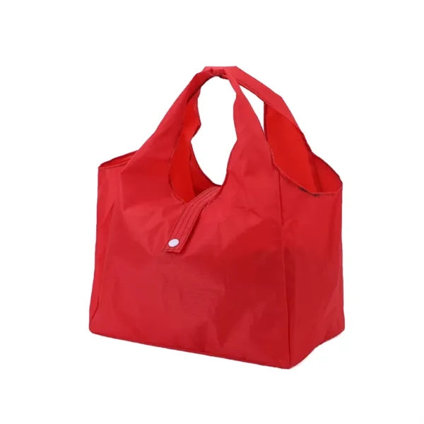 13 1/2" Foldable Oxford Cloth Button Closure Handle Bag