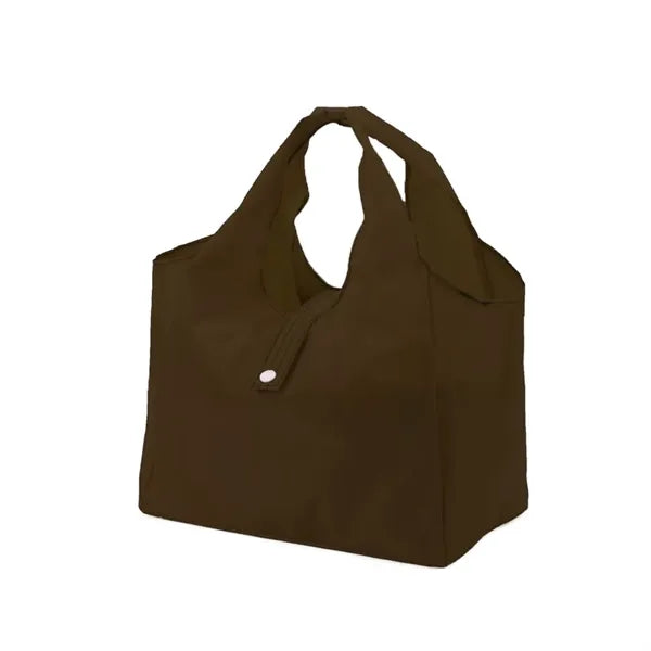 13 1/2" Foldable Oxford Cloth Button Closure Handle Bag