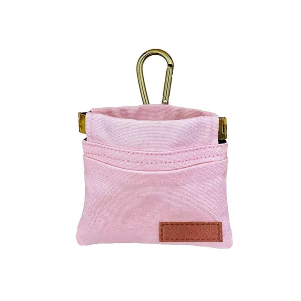 5" Portable Canvas Pet Treat Pouch