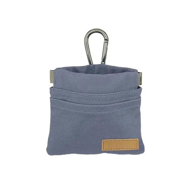 5" Portable Canvas Pet Treat Pouch