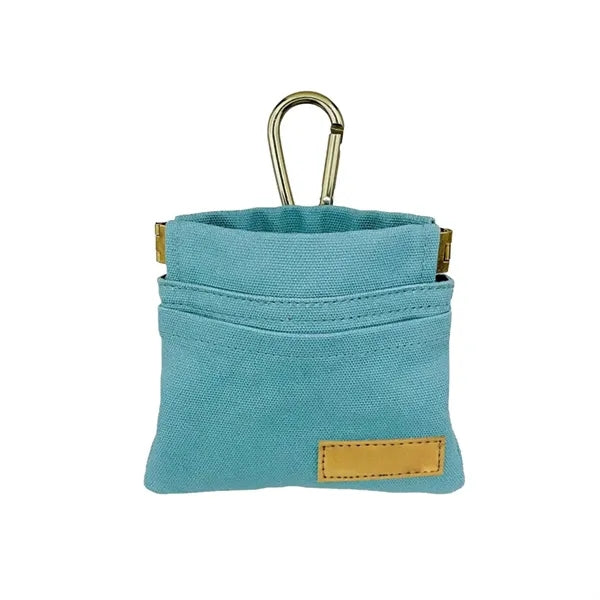 5" Portable Canvas Pet Treat Pouch