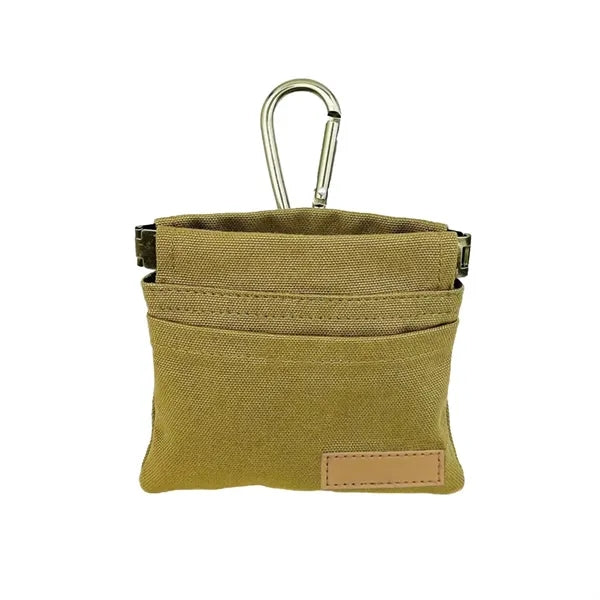 5" Portable Canvas Pet Treat Pouch